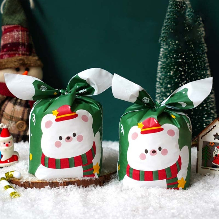 1bag Candy Packaging Bags Baking Biscuit Gift Bags, Fresh Flower, Colorful Abstract Strip, Green White Cat, Red Fried Egg, Year Rabbit, Little Rabbit and Bear, White Christmas Boy Girl, White Rainy Animal, Green Scarf Bear, Space Rabbit, Red Snow Carni...