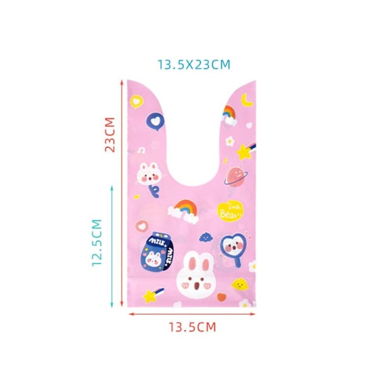 1bag Candy Packaging Bags Baking Biscuit Gift Bags, Fresh Flower, Colorful Abstract Strip, Green White Cat, Red Fried Egg, Year Rabbit, Little Rabbit and Bear, White Christmas Boy Girl, White Rainy Animal, Green Scarf Bear, Space Rabbit, Red Snow Carni...