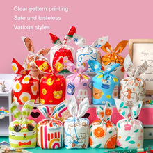 Load image into Gallery viewer, 1bag Candy Packaging Bags Baking Biscuit Gift Bags, Fresh Flower, Colorful Abstract Strip, Green White Cat, Red Fried Egg, Year Rabbit, Little Rabbit and Bear, White Christmas Boy Girl, White Rainy Animal, Green Scarf Bear, Space Rabbit, Red Snow Carni...