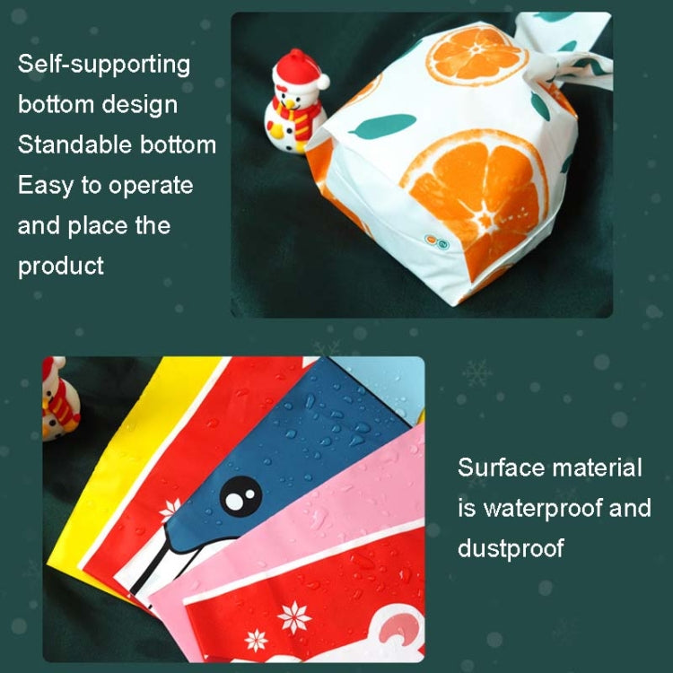 1bag Candy Packaging Bags Baking Biscuit Gift Bags, Fresh Flower, Colorful Abstract Strip, Green White Cat, Red Fried Egg, Year Rabbit, Little Rabbit and Bear, White Christmas Boy Girl, White Rainy Animal, Green Scarf Bear, Space Rabbit, Red Snow Carni...