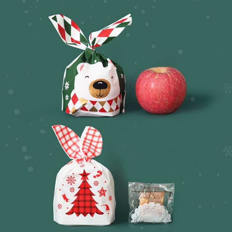 1bag Candy Packaging Bags Baking Biscuit Gift Bags, Fresh Flower, Colorful Abstract Strip, Green White Cat, Red Fried Egg, Year Rabbit, Little Rabbit and Bear, White Christmas Boy Girl, White Rainy Animal, Green Scarf Bear, Space Rabbit, Red Snow Carni...