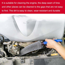 Load image into Gallery viewer, W-102 Car Steel Ring Hub Brush Long Handle Without Hair Hair Curved Cleaning Brush