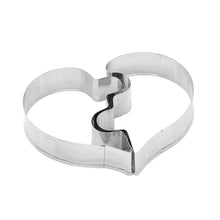 Load image into Gallery viewer, Left Heart+Right Heart Love Puzzle Biscuit Mold, Heart Shape