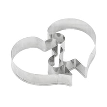 Load image into Gallery viewer, Left Heart+Right Heart Love Puzzle Biscuit Mold, Heart Shape