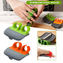 Load image into Gallery viewer, Palm Hand Peeler For Potato, Fruit, Kitchen Vegetable Peeler, 2pcs Green, 2pcs Orange