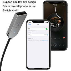 AUX Car Bluetooth Receiver Adapter 3.5mm Audio Receiver, Bluetooth 5.0 Adapter