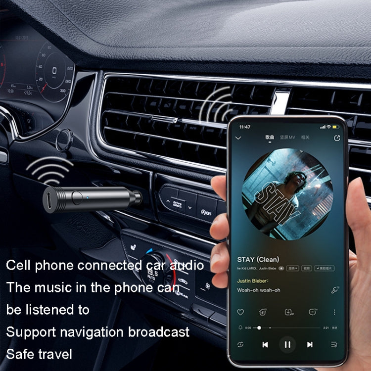 M416 Car Bluetooth Receiver Player Audio Receiver Adapter AUX Converter, M416 Silver, M416 Black, M416 Gold, M416 Royal Blue, M416 Dark Violet, M416 Rose Red