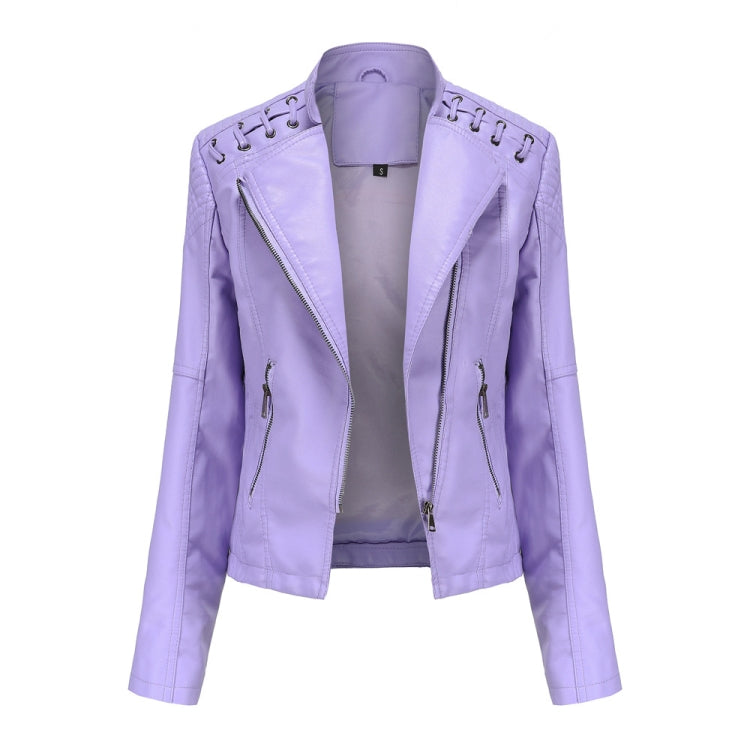 Women Short Leather Jacket Slim Jacket Motorcycle Suit, XXL, XXXL, XXXXL