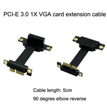 Load image into Gallery viewer, PCI-E 3.0 1X To 1X 90 Degrees Reverse Graphics Card / Wireless Network Card / Conversion Card Extension Cable, 1X To 1X Length: 5cm