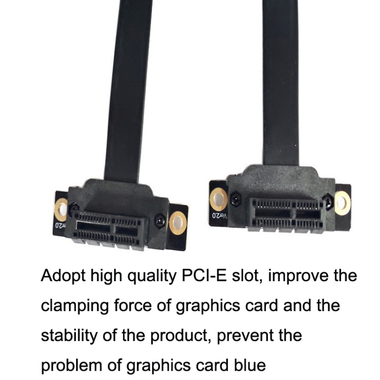 PCI-E 3.0 1X To 1X 90 Degrees Reverse Graphics Card / Wireless Network Card / Conversion Card Extension Cable, 1X To 1X Length: 5cm