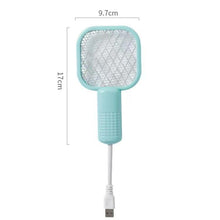 Load image into Gallery viewer, USB Electric Mosquito Swatter Mosquito Lamp 2-in-1 Mosquito Repellent