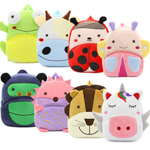Load image into Gallery viewer, Zoo Series Plush Backpack Cute Children School Bag Shoulder Bag