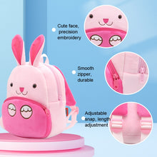 Load image into Gallery viewer, Zoo Series Plush Backpack Cute Children School Bag Shoulder Bag