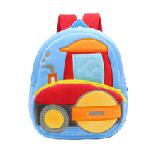 Load image into Gallery viewer, 3D Cartoon Trucks Cars Plush Kids Backpack Children School Bags