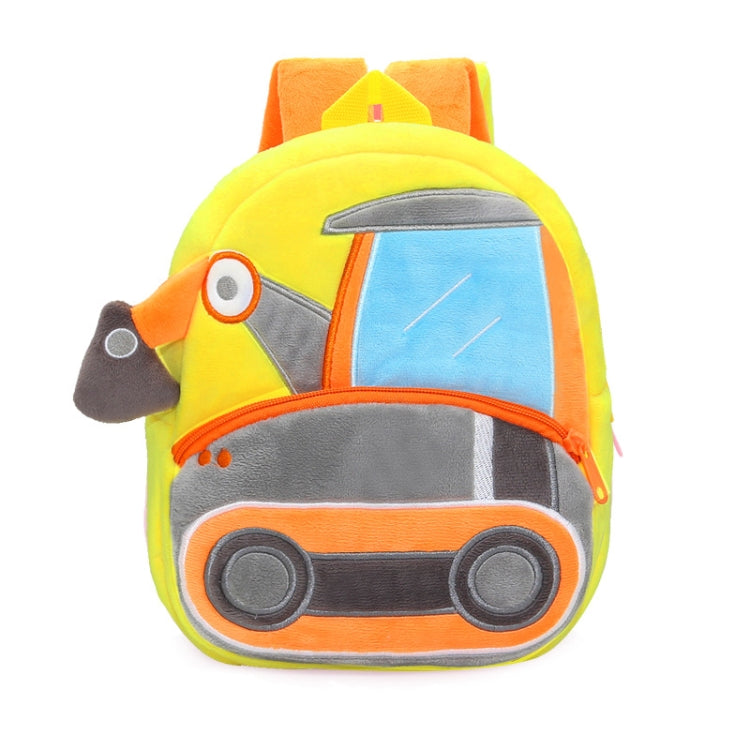 3D Cartoon Trucks Cars Plush Kids Backpack Children School Bags