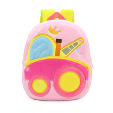 Load image into Gallery viewer, 3D Cartoon Trucks Cars Plush Kids Backpack Children School Bags