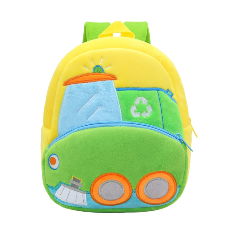 3D Cartoon Trucks Cars Plush Kids Backpack Children School Bags