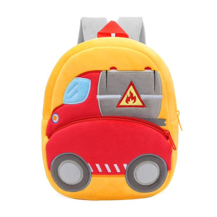 3D Cartoon Trucks Cars Plush Kids Backpack Children School Bags