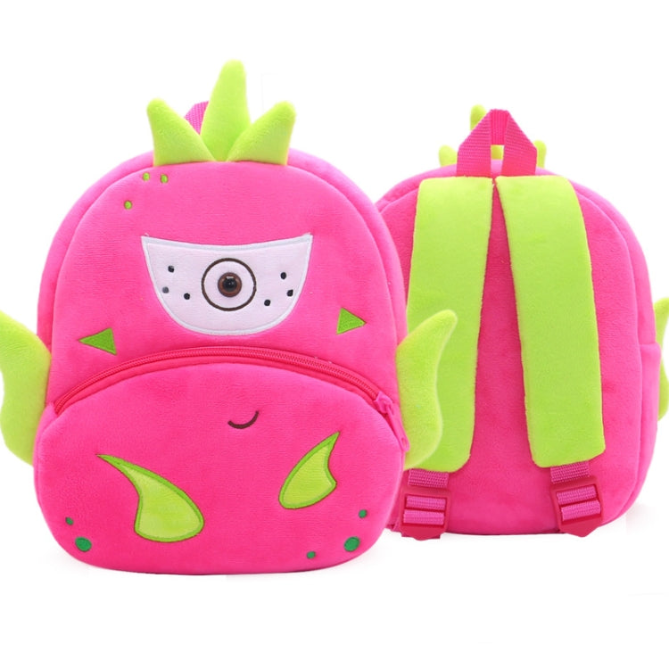 Vegetable Fruit Series Cartoon Plush Kids Backpack Children School Bags, Strawberry, Dragon Fruit, Pineapple, Watermelon, Pumpkin, Cactus, Durian, Carnivorous Flowers