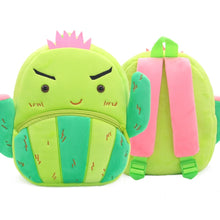 Load image into Gallery viewer, Vegetable Fruit Series Cartoon Plush Kids Backpack Children School Bags, Strawberry, Dragon Fruit, Pineapple, Watermelon, Pumpkin, Cactus, Durian, Carnivorous Flowers