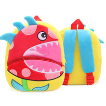 Load image into Gallery viewer, Vegetable Fruit Series Cartoon Plush Kids Backpack Children School Bags, Strawberry, Dragon Fruit, Pineapple, Watermelon, Pumpkin, Cactus, Durian, Carnivorous Flowers