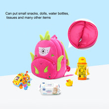 Load image into Gallery viewer, Vegetable Fruit Series Cartoon Plush Kids Backpack Children School Bags, Strawberry, Dragon Fruit, Pineapple, Watermelon, Pumpkin, Cactus, Durian, Carnivorous Flowers