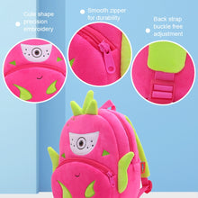 Load image into Gallery viewer, Vegetable Fruit Series Cartoon Plush Kids Backpack Children School Bags, Strawberry, Dragon Fruit, Pineapple, Watermelon, Pumpkin, Cactus, Durian, Carnivorous Flowers