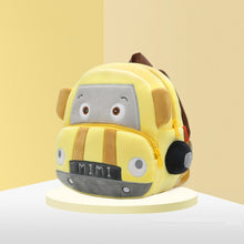 Load image into Gallery viewer, Kindergarten Schoolbag Cartoon Car Plush Backpack Children Cute Shoulder Bag