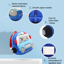 Load image into Gallery viewer, Kindergarten Schoolbag Cartoon Car Plush Backpack Children Cute Shoulder Bag