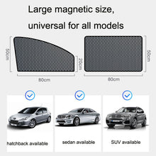 Load image into Gallery viewer, Car Sunshade Magnetic Iron Reflective Mesh Gauze Sunscreen Heat Insulation Sunshade Baffle, Front Window Driving, Front Window Co-driving, Rear Window Square