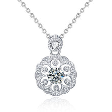 Load image into Gallery viewer, XMA008 Cherry Necklace 925 Silver Mosan Diamond Collarbone Pendant, XMA008