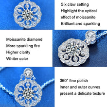 Load image into Gallery viewer, XMA008 Cherry Necklace 925 Silver Mosan Diamond Collarbone Pendant, XMA008