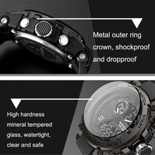 Load image into Gallery viewer, SANDA 739 Multifunctional Waterproof Sports Watch Chronograph Calendar Alarm Night Light Watch