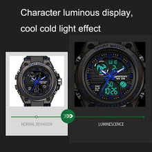 Load image into Gallery viewer, SANDA 739 Multifunctional Waterproof Sports Watch Chronograph Calendar Alarm Night Light Watch