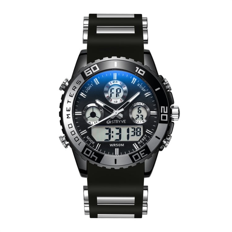 STRYVE S8023 Sports Watch Nights Light Waterproof Timing Alarm Men Watch