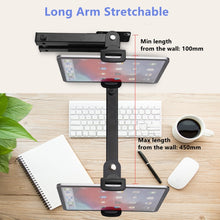 Load image into Gallery viewer, Wall Mount Tablet Cell Phone Stand Long Arm Stretchable Holder for 4-13 inch Devices, Stretchable Tablet  Bracket 2