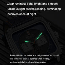 Load image into Gallery viewer, MEGIR 2182 Men Business Chronograph Calendar Waterproof Luminous Watch Square Quartz Watch