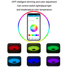 Load image into Gallery viewer, Remote Control Bluetooth LED Ceiling Lamp RGB Music Rhythm Color Changing Lamp, 26cm, 33cm