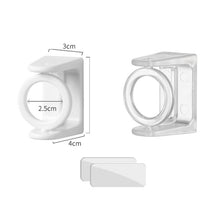 Load image into Gallery viewer, 2pcs /Pack Turnable Circle Triangle Ring Telescopic Rod Hook Props Fixed Bracket, White Adhesive Model, Transparent Adhesive Model