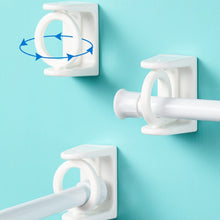Load image into Gallery viewer, 2pcs /Pack Turnable Circle Triangle Ring Telescopic Rod Hook Props Fixed Bracket, White Adhesive Model, Transparent Adhesive Model
