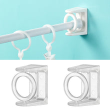 Load image into Gallery viewer, 2pcs /Pack Turnable Circle Triangle Ring Telescopic Rod Hook Props Fixed Bracket, White Adhesive Model, Transparent Adhesive Model