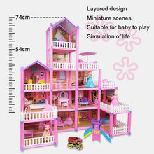 Load image into Gallery viewer, DSJ55-C 220pcs /Set Children Passing Domestic Toy Doll House Princess Castle Set Simulation Disguise House
