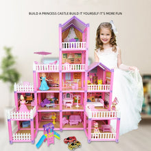 Load image into Gallery viewer, DSJ55-C 220pcs /Set Children Passing Domestic Toy Doll House Princess Castle Set Simulation Disguise House