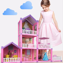Load image into Gallery viewer, DSJ55-C 220pcs /Set Children Passing Domestic Toy Doll House Princess Castle Set Simulation Disguise House