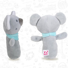 Load image into Gallery viewer, Baby Hand Rattles Toys Hand Grip Stick Newborn Soothing Toys,Style:, Giraffe, Pink Rabbit, Little Grey Elephant, Koala, Piggy, Monkey, White Rabbit, Little Red Mouse, Little Flower Elephant, Little Banana, Sleep Bear Blue Rattles                       ...