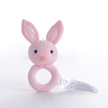 Load image into Gallery viewer, Baby Hand Rattles Toys Hand Grip Stick Newborn Soothing Toys,Style:, Giraffe, Pink Rabbit, Little Grey Elephant, Koala, Piggy, Monkey, White Rabbit, Little Red Mouse, Little Flower Elephant, Little Banana, Sleep Bear Blue Rattles                       ...