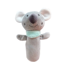 Load image into Gallery viewer, Baby Hand Rattles Toys Hand Grip Stick Newborn Soothing Toys,Style:, Giraffe, Pink Rabbit, Little Grey Elephant, Koala, Piggy, Monkey, White Rabbit, Little Red Mouse, Little Flower Elephant, Little Banana, Sleep Bear Blue Rattles                       ...