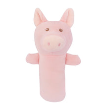 Load image into Gallery viewer, Baby Hand Rattles Toys Hand Grip Stick Newborn Soothing Toys,Style:, Giraffe, Pink Rabbit, Little Grey Elephant, Koala, Piggy, Monkey, White Rabbit, Little Red Mouse, Little Flower Elephant, Little Banana, Sleep Bear Blue Rattles                       ...