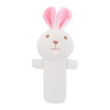 Load image into Gallery viewer, Baby Hand Rattles Toys Hand Grip Stick Newborn Soothing Toys,Style:, Giraffe, Pink Rabbit, Little Grey Elephant, Koala, Piggy, Monkey, White Rabbit, Little Red Mouse, Little Flower Elephant, Little Banana, Sleep Bear Blue Rattles                       ...
