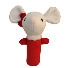 Load image into Gallery viewer, Baby Hand Rattles Toys Hand Grip Stick Newborn Soothing Toys,Style:, Giraffe, Pink Rabbit, Little Grey Elephant, Koala, Piggy, Monkey, White Rabbit, Little Red Mouse, Little Flower Elephant, Little Banana, Sleep Bear Blue Rattles                       ...